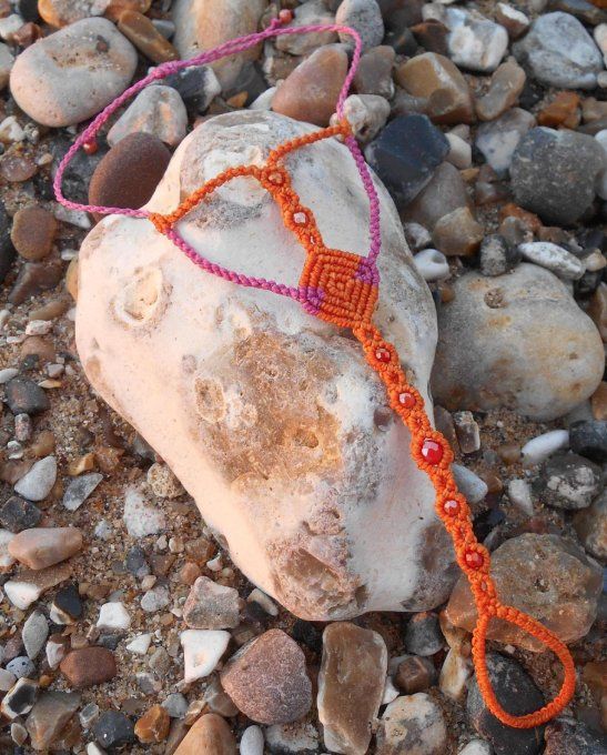 bijou_de_pied_orange_rose_fuchsia_4