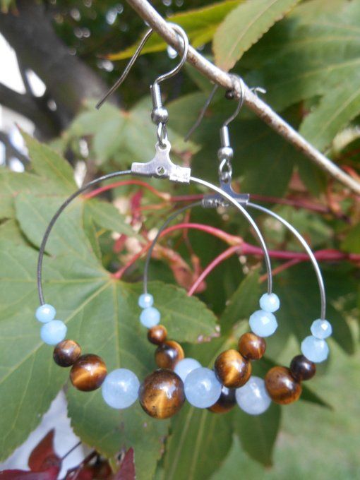 boucle-oreille-creole-acier-inoxydable-œil-de-tigre-aigue-marine-1