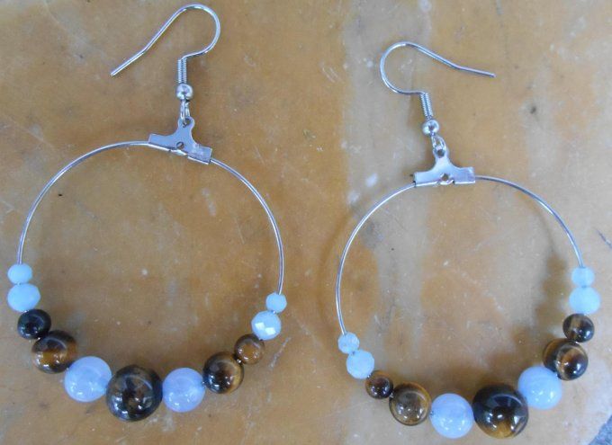 boucle-oreille-creole-acier-inoxydable-œil-de-tigre-aigue-marine-2