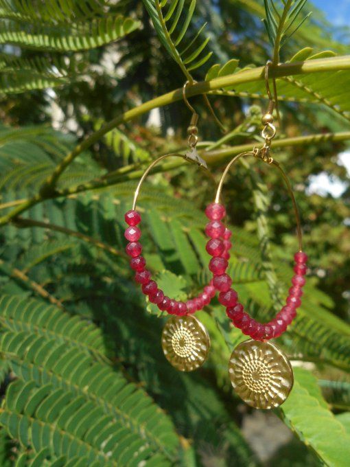 boucle-oreille-creole-acier-inoxydable-rubis-soleil