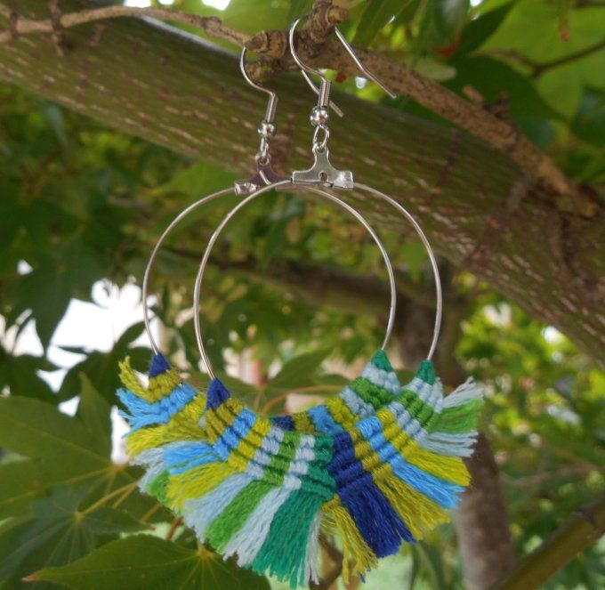 boucle-oreille-creole-macrame-bleu-vert