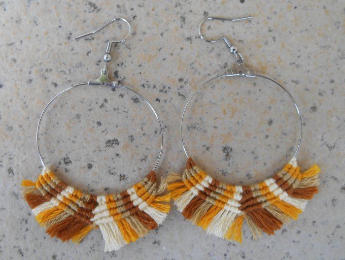 boucle-oreille-creole-macrame-marron-kaki-2