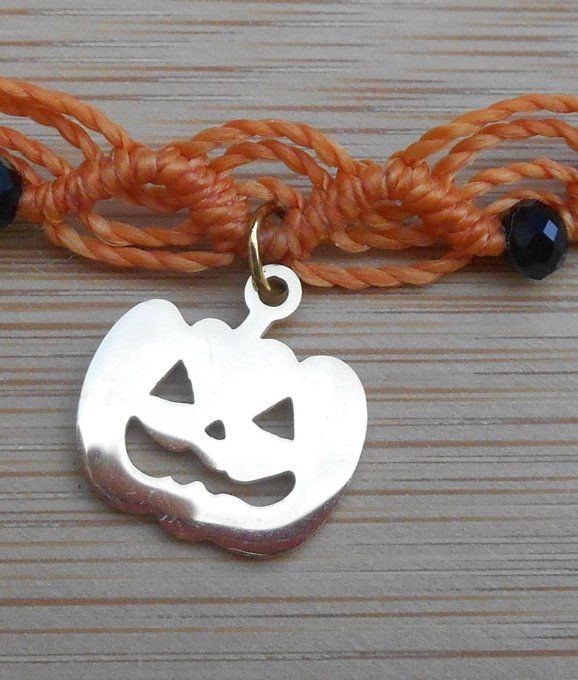 collier_halloween_orange_citrouille_acier_dore_3