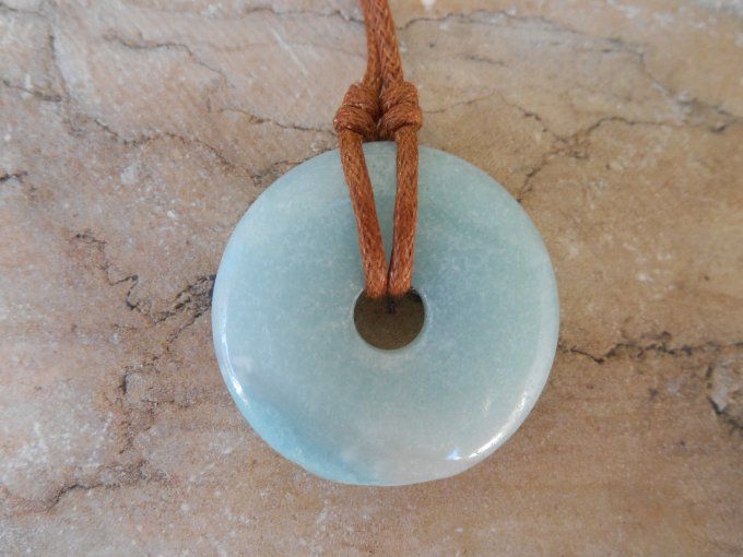 Donut en amazonite (Référence : CO 1124003 )