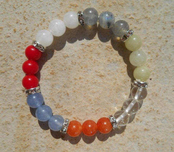 Bracelet multi-pierre et multicolore (réf. BR 0724101)