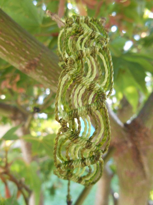 Bracelet tissage vert (réf. BR 2024144)