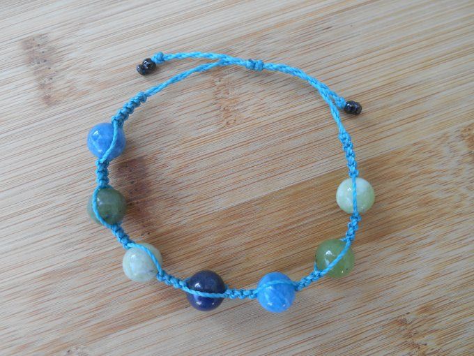 Shamballa turquoise aux couleurs de la mer (réf. BR 1424033)